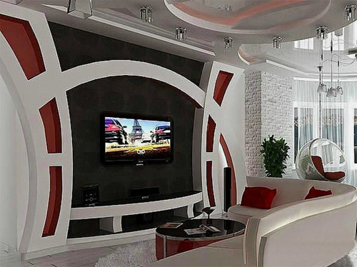 Modern media wall - media,