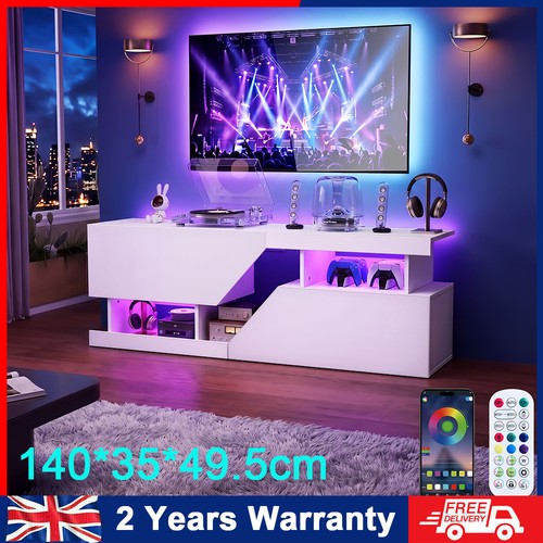 White 140cm cabinet - tv, with