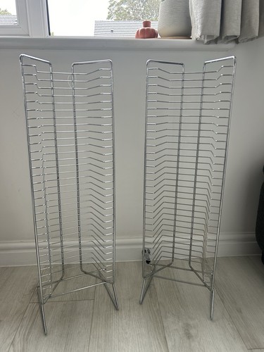 Pair vintage chrome dvd - vintage,