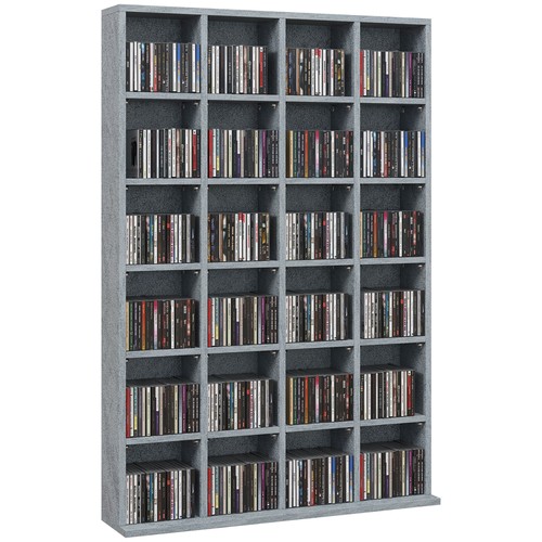 Homcom dvd media storage - dvd, cd