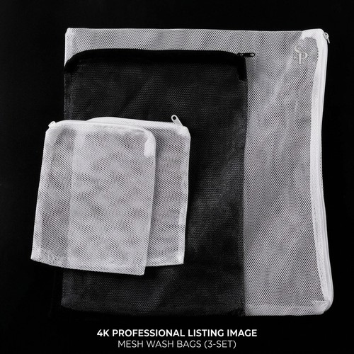 Nylon mesh zip net bag - mesh,