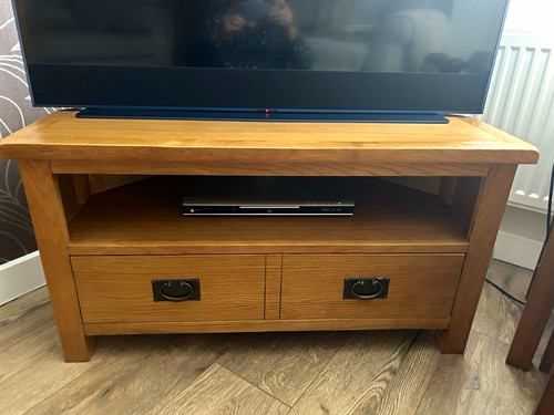 Wood stand media unit - wood,