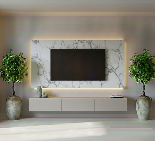 Back panel modern crystal - tv,