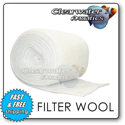 Filter floss wool media - wool, roll